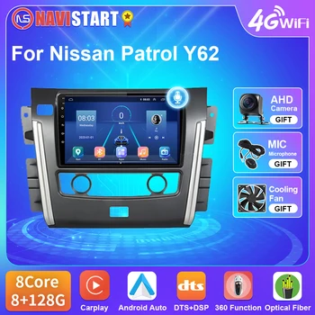 NAVISTART autorádia Pro Nissan Patrol Y62 2010 - 2020 Multimediální Video Přehrávač, Navigace, 4G, WIFI, GPS Carplay Android Auto 2 Din