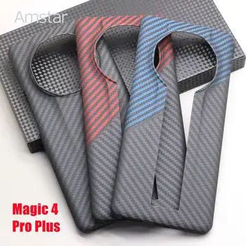 Amstar Luxusní Uhlíkových Vláken Ochranné Pouzdro pro Honor Magic 4 Pro Plus Případy Ultra-tenké Aramid Fiber Kryt pro Honor Magic 4 Pro