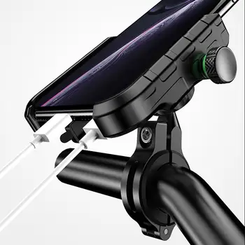 Motocykl Držák Telefonu USB 3.0 Nabíječka Univerzální pro 3.5-6.5 inch Chytrých Telefonů, Příslušenství Rychlé Nabíjení Řídítka Namontovat