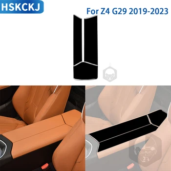 Pro BMW Z4 G29 2019 2020 2021 2022 Příslušenství Lesklý Černý Plast Interiéru Vozu Středové Konzole Loketní opěrka Box Panel Trim Nálepka