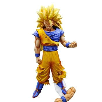 32 CM Dragon Ball Z Son Goku SSJ3 Obrázek Vyměnitelné Rameno Super Saiyan 3 son Goku, Akční Figurky Kolekce Model Hračky, Dárky