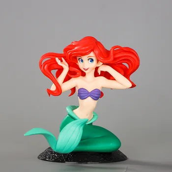 10cm Anime Disney Princess Malá Mořská víla Ariel PVC, Akční Figurky, Model Auto Dekorace na Dort Panenky Hračky