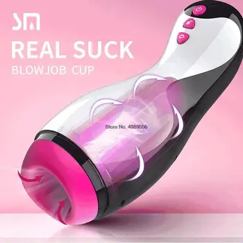 Sex Stroj Pro Muže 18 Mužských Automatické Sání Topení Vagina Masturbace Cup Handsfree Skutečné Kouření Masturbant Hračky Pro Dospělé Ústní