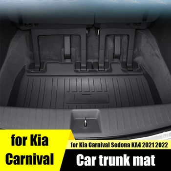 Pro Kia Carnival Sedona KA4 Zavazadlového Prostoru Auta Mat Vodotěsné a Proti znečištění TPO Speciální Auto Mat