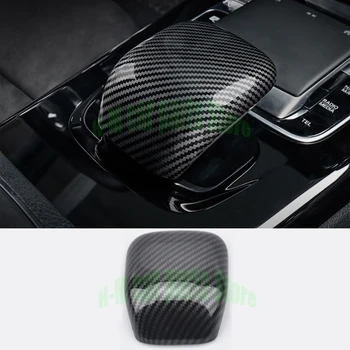 Carbon Fiber Auto Středové Konzole, Loketní opěrka Myši Shell Čalounění Kryt Nálepka pro Mercedes Benz Třída W177 A180 A200 A220 A250 2019+
