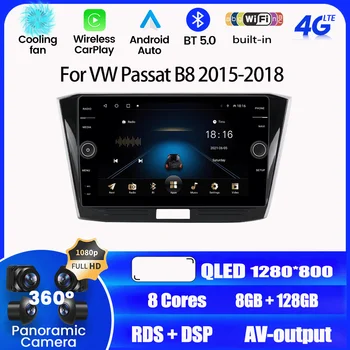 8Core Android Auto Rádio Pro VW/PASSAT B8 Magotan 2015-2018 Auto Multimediální GPS Navigace Rádio Zadní kamera displej