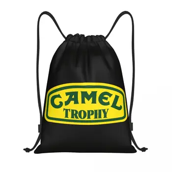 Vlastní Camel Trophy Logo Šňůrky Batoh Tašky Ženy Muži Lehký Sportovní Sackpack Pytle pro Trénink