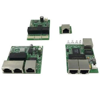 Gigabitový přepínač modul je široce používán v LED line, 3 port 10/100/1000 m kontaktujte port mini switch modul základní Deska PCBA