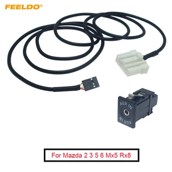 FEELDO Automotive 32-Pin Aux-In Audio Kabel Zásuvka Interface Hudby AUX Adaptér Pro Mazda 2 3 5 6 Mx5 Rx8 2 3 5 6 Cx-7 Cx-9