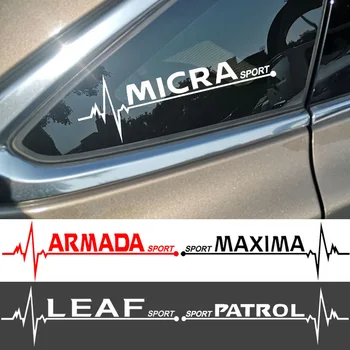 2ks Okno Auta Vinyl Samolepka Obtisky Příslušenství Pro Nissan Micra Armada Maxima Hlídka List