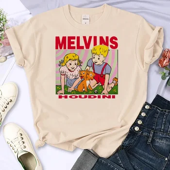 Melvins Houdini Klasický top ženy anime grafický návrhář t košile ženy streetwear oblečení