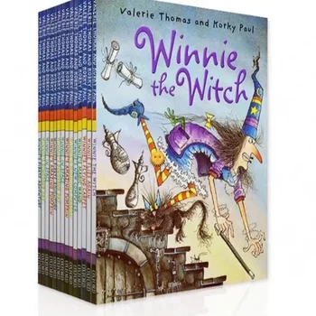 18 Knihy/Set Anglické Obrázkové Knihy Winnie The Witch Angličtina Příběh Knihy Dítě Raného Vzdělávání Dětí Čtení Knihy 3-6 Let