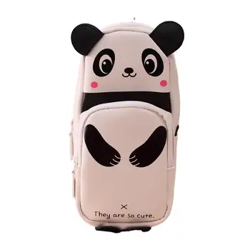 Držák Na Pero Taška Cartoon Panda Kosmetické Tužka, Pouzdro Taška Multifunkční Skladování Organizátor Tašky Pro Pera Změny Rtěnky Mince
